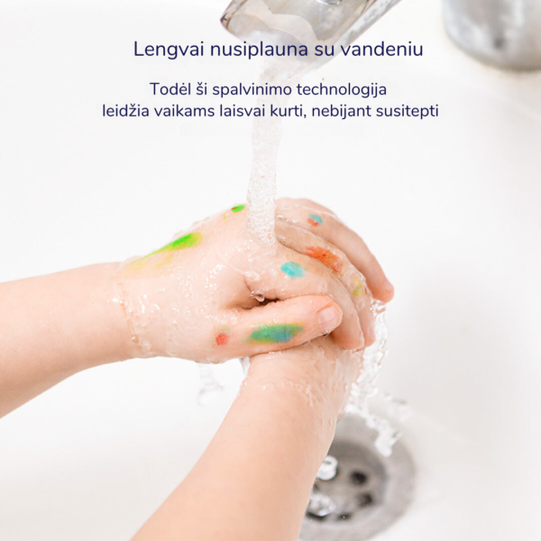 Dažai piešimui pirštais | 6 Spalvos