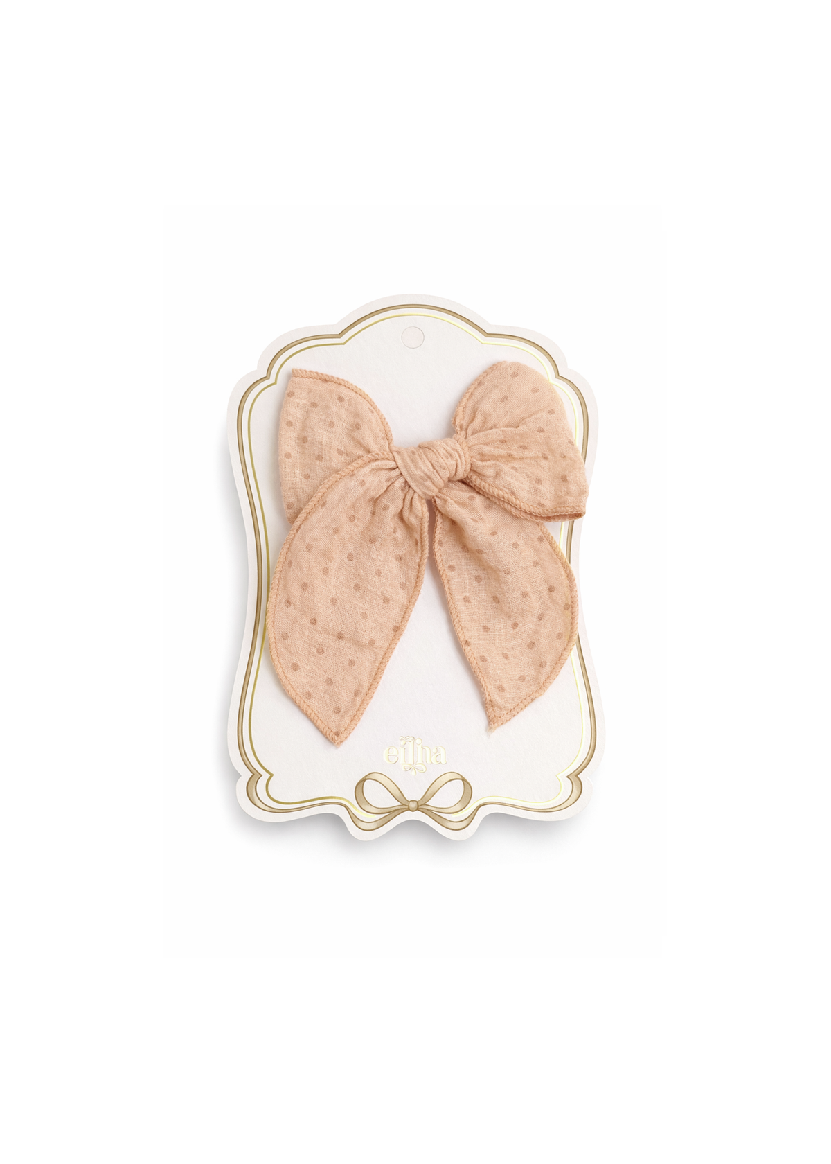 Plaukų segtukas su kaspinėliu | BLUSH DOTS