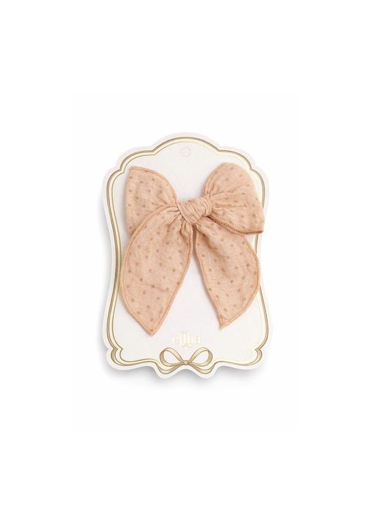 Plaukų segtukas su kaspinėliu | BLUSH DOTS