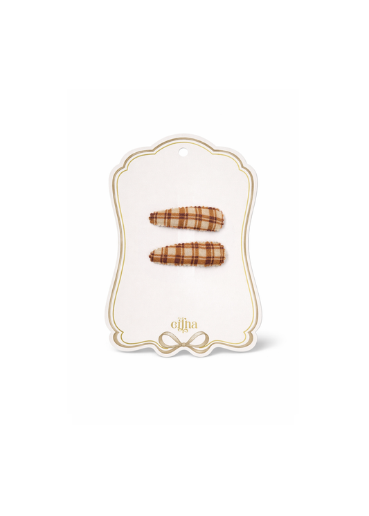 Plaukų segtukai | HONEY PLAID