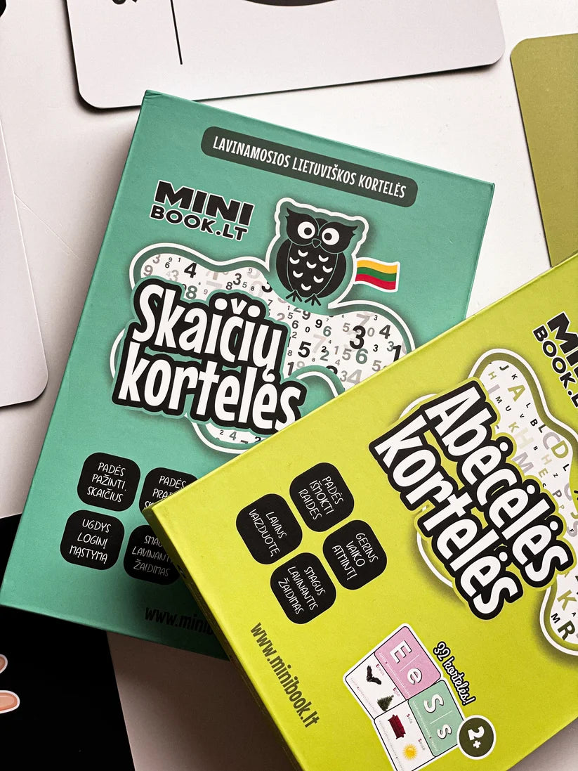 Lavinamos kortelės | ABĖCĖLĖS IR SKAIČIŲ RINKINYS