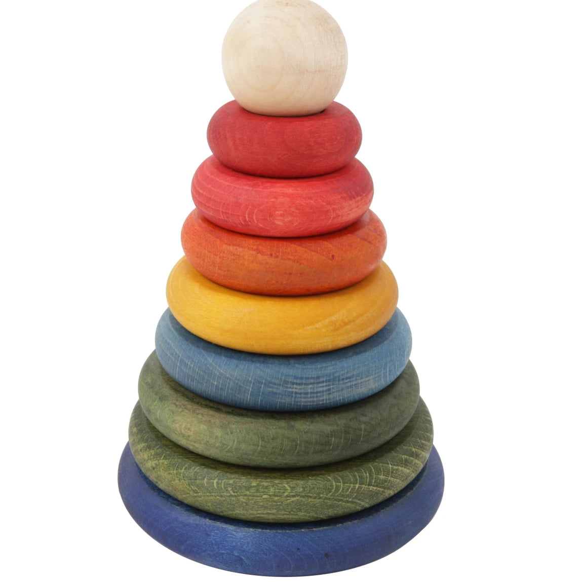 Montessori medinė piramidė | RAINBOW ROUND