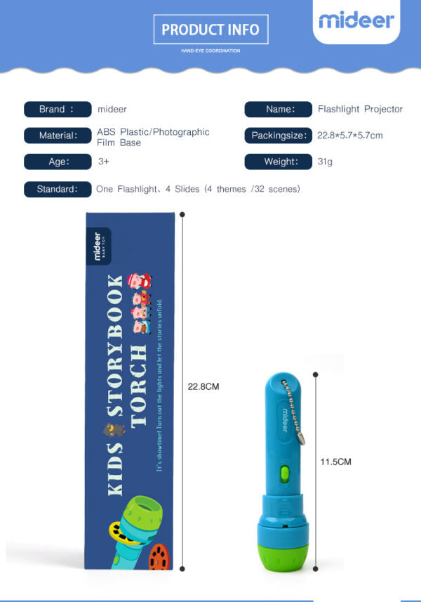 Vaikiškas žibintuvėlis – projektorius